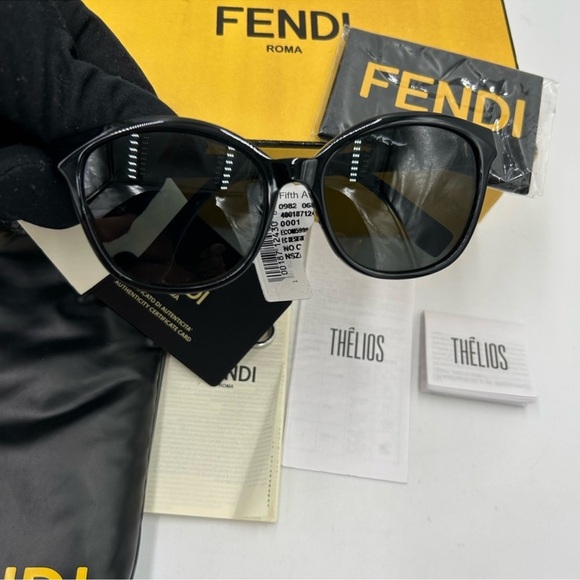 Unisex Fendi cat eye sunglasses made in Italy NWT main image 7